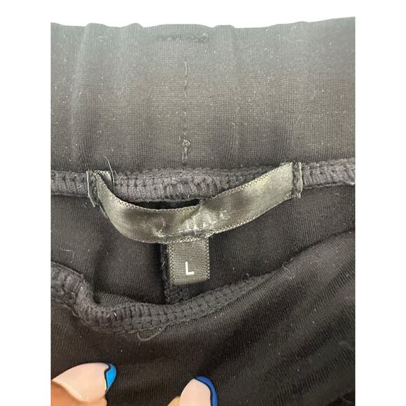 Quince Black Basic Office Work Ultra-Stretch Ponte Straight Leg Pants Large - Picture 2 of 13